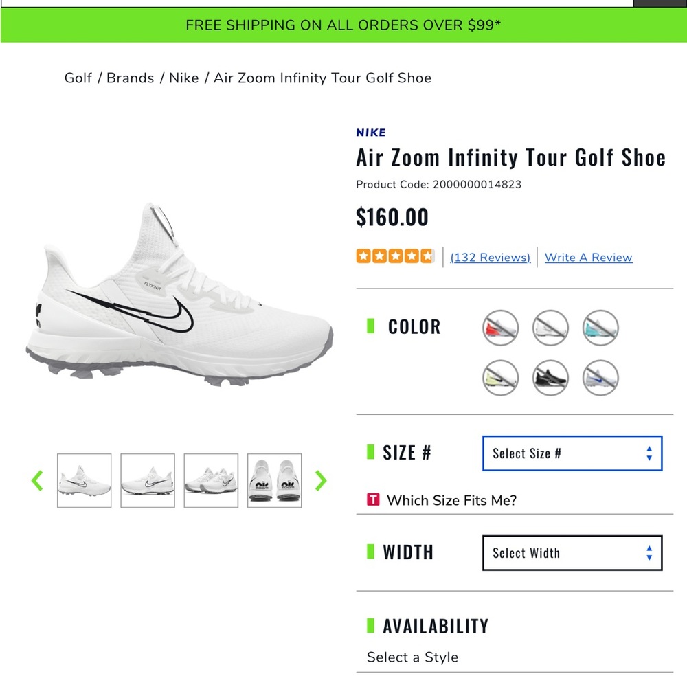Nike Air Zoom Infinity Tour (nwob) - Picture 8 of 8